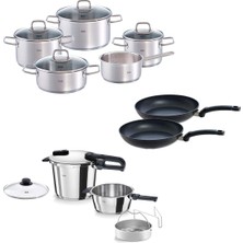 Die Grup Fissler Vitaquick Edition 6+3,5 Litre Düdüklü Tencere + Viseo Tencere ve Tava Seti