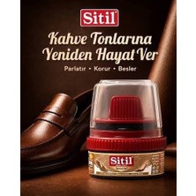 Sitil Krem Ayakkabı Boyası 50 ml Koyu Kahverengi x 4 Adet