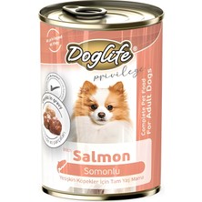 Die Grup Doglife Somonlu Konserve Köpek Maması 400GR x 12 Adet