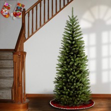 Die Grup National Tree Company Yapay Ince Noel Ağacı, Yeşil, Kingswood Köknar, Stand Dahil, 6 Feet