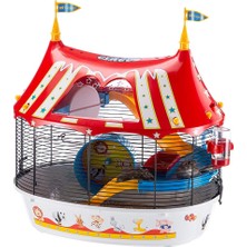 Die Grup Ferplast 57922799 Hamsterheim Üç Katlı, Ölçüler: 49,5 x 34 x Y 42,5 Cm, Siyah