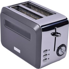Die Grup Berghoff Gem Titan 2 Dilim Ekmek Kızartma Makinesi – 980 W, Paslanmaz Çelik Gövde | Antrasit Gümüş