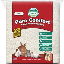 Die Grup Oxbow Pure Comfort Küçük Hayvan Yatakları - Koku ve Nem Emici, Küçük Hayvanlar Için Tozsuz Yatak Takımı, Beyaz, 72 Litre Torba