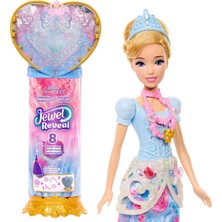 Die Grup Mattel Filmden Ilham Alan Mattel Disney Prensesi Cinderella Bebek, Aksesuarlar, Kalp Şeklinde Değerli Taş Kutusu ile Çocuk Yüzüğü Dahil 8 Sürpriz ve 9 Parça, JHL50