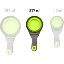 Die Grup Dadumla Snapscoop Mandalı ve Katlanan Silikon Pet Mama Kepçesi, Çok Renkli (237 Ml)
