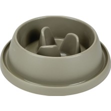 Die Grup Beeztees Köpek Yavaş Besleme Mama Kabı, Bambu, Kahve, 31,5cm, 2l