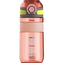 Die Grup Tkk 550ML Kilitlenebilir Kapak Rahat Içim Taşıma Kulplu Tritan Spor Matara (Pembe)
