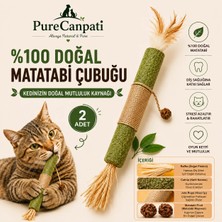PureCanpati Matatabi & Catnip Kedi Oyuncağı – Doğal Oyuncak& Diş Kaşıyıcı 2 Adet