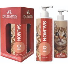 Die Grup Pet-Technic Salmon Oil Kediler Için Somon Yağı, Omega 3 & 6 Içeren Tamamlayıcı Yem, Sıvı Form, 100 ml