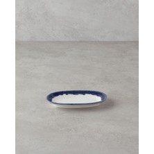 Die Grup English Home Larry Porselen Kayık Tabak 19 cm Lacivert