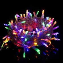 Die Grup Robeve 10 Metre 100 Ledli Fişli LED Işık Rgb Karışık Renk Yılbaşı LED Işık Dekor Lambası Yılbaşı Ağacı Işığı Organizasyon LED Işık Düğün Nişan Kına Organizasyon Işığı Yılbaşı LED Işığı