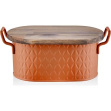 Die Grup The Mia Prizma Ekmek Saklama Kabı Terracota 40X22X18 cm
