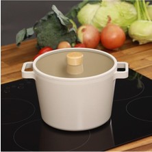 Die Grup Fika 22 cm 4.7 L Döküm Indiksiyonlu Derin Tencere D-NEOF222D