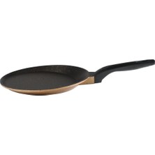 Die Grup Serenk Fun Cooking Defne Alüminyum Döküm Granit Kaplama Krep Tava 22 cm Sarı
