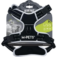 Die Grup M-Pets Hiking Reflektörlü Soft Sırt Tasması Siyah (M)