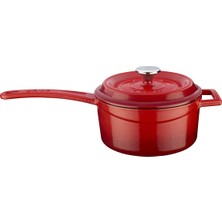 Die Grup Lava Cookware Lv Y Sos 16 K2 Sos Tava, Integral Metal, Çap 16 Cm, Dökme Demir, Kırmızı