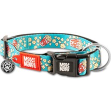 Die Grup Max & Molly Urban Pets Original Serisi Akıllı Künyeli Köpek Boyun Tasması (S, Popcorn)