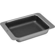 Die Grup Wmf Profi Resist Büyük Boy Fırın Kabı, 39 x 30 x 7 Cm, Yapışmaz Kaplamalı, Çok Katmanlı Malzeme, Petek Desenli Yüzey