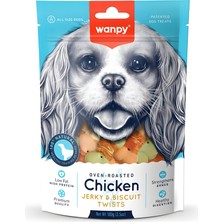Die Grup Wanpy Bisküvi Üzerine Tavuk Sargılı Köpek Ödül Maması 100GR x 4 Adet