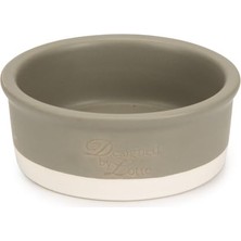Die Grup Beeztees Dbl Köpek Mama Su Kabı, Seramik, Mat Gri, 13CM, 160ML