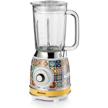 Die Grup Ariete Positano Cam Blender 0583/0P - 1000 Watt, 1,5 Litre Kapasiteli Cam Sürahi, Buz Kırma Fonksiyonu, 4 Paslanmaz Çelik Bıçak, Ani Parçalama Fonksiyonu
