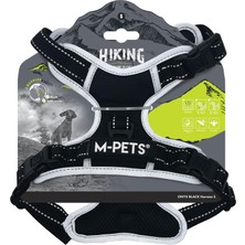 Die Grup M-Pets Hiking Reflektörlü Soft Sırt Tasması Siyah (S)