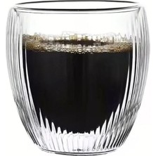 Die Grup Çift Cidarlı Cam, Kahve, Latte, Espresso, Meşrubat, Su Bardağı, 250 Ml, Su Bardak, 1 Adet, 12321