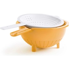 Die Grup Tupperware Çift Süzgeç 2 Lt - 400 ml - Turuncu