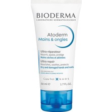 Die Grup Bioderma Atoderm Hand & Nail Cream El Kremi Kuru Cilt Onarıcı Nemlendirici, Güçlendirici Etki Shea Yağı 50 ml