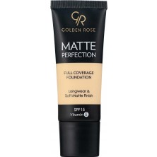 Die Grup Golden Rose Matte Perfection Foundation - Warm 01 - Yoğun Kapatıcı Mat Fondöten