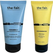 Die Grup The Fair. Hassas ve Kuru Cilt Temizleme Jeli 150 ml ve Besleyici Multi Vitamin Jel Tonik 100 ml