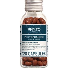 Die Grup Phyto PHYTOPHANÈRE%100 Doğal Saç Dökülmesi Inceltici Diyet Takviyesi, 2 Aylık Tedarik 120 Adet (1'li Paket)