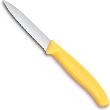 Die Grup Victorinox 6.7638.C1 Swiss Classic 8cm Tırtıklı Soyma Bıçağı, Sarı