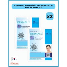 Die Grup Dermal Aydınlatıcı, Nemlendirici, Sıkılaştırıcı Beyaz Kolajen Maske Seti 2 Adet