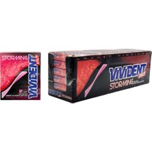 Die Grup Vivident Storming Çilek Aromalı Sakız 18 x 33 G