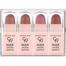 Die Grup Golden Rose Nude Matte Lipstick (Mini) Mix - Ruj