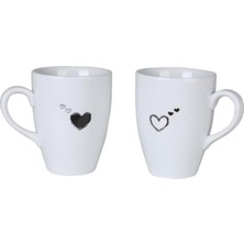 Die Grup Kütahya Porselen Pretty 2 Parça Mug Bardak