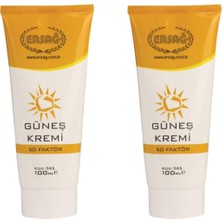 Die Grup Ersağ Güneş Kremi 50 Faktör Özel Formüllü 100 ml * 2 Adet