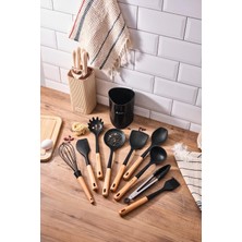 Die Grup Aryıldız Dailytools Silikon Mutfak Set 10 Parça Siyah AR262986