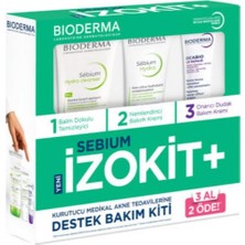 Die Grup Bioderma Sebium Izokit Set - Sebium Hydra Cleanser 200 ml + Sebium Hydra 40 ml + Cicabio Lip Repair 10 Ml, STK1154