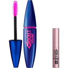 Die Grup Maybelline New York Volum' Express Rocket Ekstra Siyah Maskara & Mini Lash Sensational Sky High Maskara Makyaj Seti