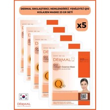 Die Grup Dermal Sıkılaştırıcı, Nemlendirici, Yenileyici Q10 Kolajen Maske 23 gr 5 Adet