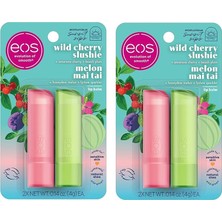 Die Grup Eos Lip Balm Wild Cherry Slushie + Melon Mai Tai 2'li Dudak Balsamı 2X4GR