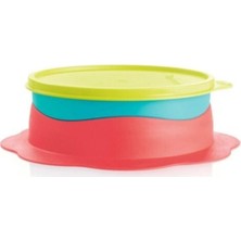 Die Grup Tupperware Kırmızı Mavi Yeşil Ilk Tabağım Mama Kabı
