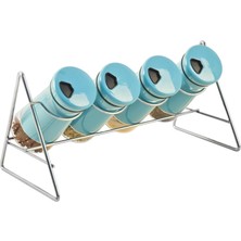 Die Grup Setabıanca STAG-303 Kitchen Baharat Seti 4lü Stand Mavi