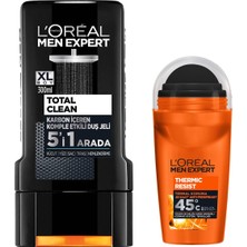 Die Grup L'oreal Paris Men Expert Duş Jeli (300 Ml) + Roll-On (50 Ml) Set