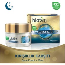 Die Grup Bioten Hyaluronic Gold Kırışıklık Karşıtı Gece Kremi 50 ml