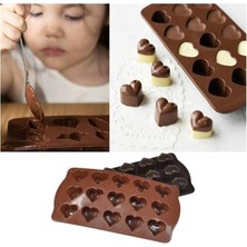 Die Grup Orret Home Kalp Şekilli Silikon Çikolata Kalıbı,şeker ve Buz Kalıbı,pasta ve Sofra Süslemesi Için Silikon Kolay Çıkarılabilir Kalıp (1 Adet)