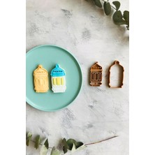 Die Grup Cestopieno Kandil Fener Hamur Şekillendirici/kurabiye Kalıbı / 4x7 Cm/karışık Renk/seramik/polimer Kil