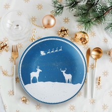 Die Grup Keramika New Year Geyik Servis Tabağı 26 cm 21658